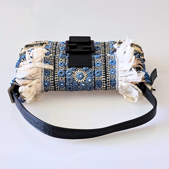 Fendi Baguette Beaded Fringe Mirror Detail - Picture 7 of 15